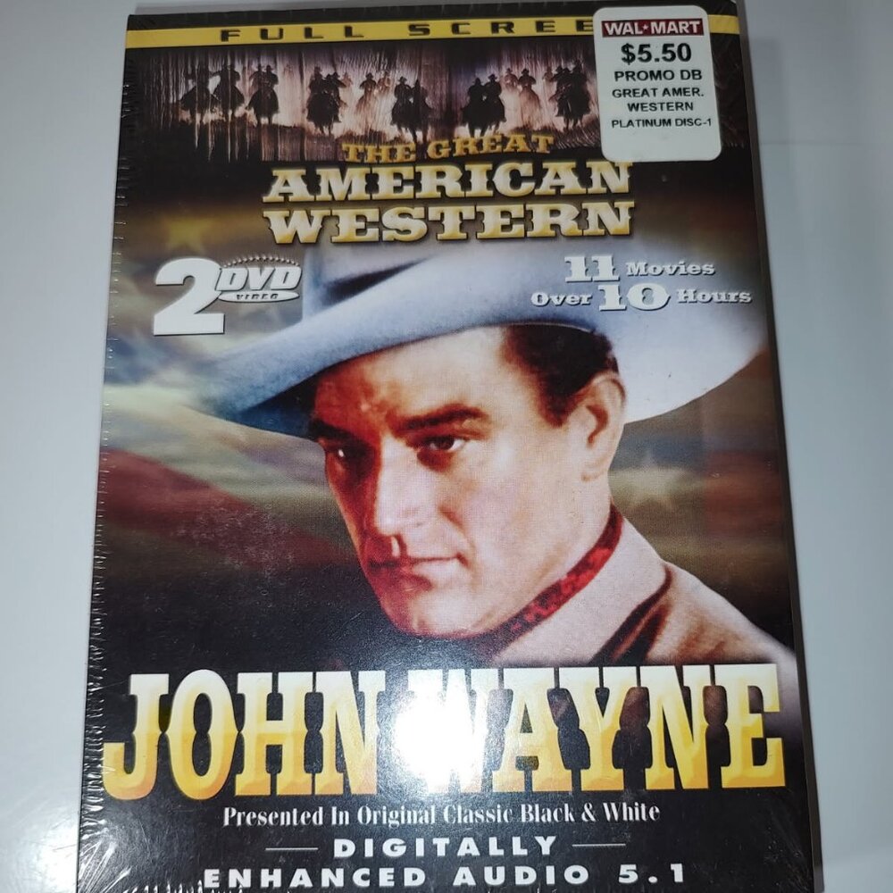 Sealed 2 DVD-The Great American Western-John Wayne-11 Movies